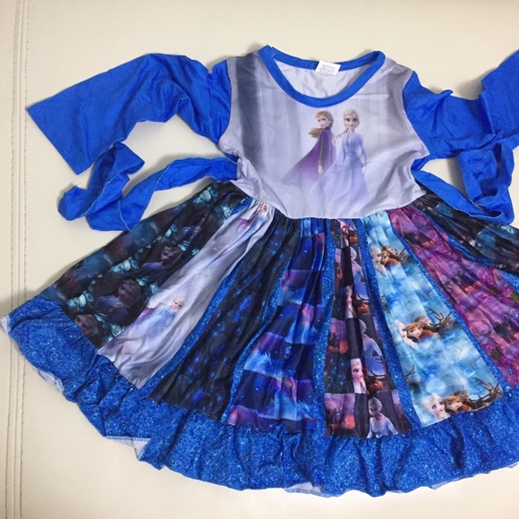 Frozen Elsa Anna Cute Twirl Dress - Picture 5 of 7